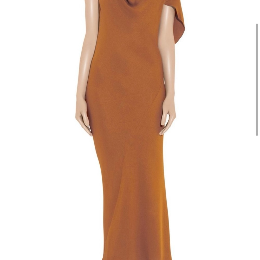 Alexander Wang Rust Asymmetrical 100% Silk Dress Sz 0